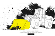 Construction machinery 20 ITEMS, a Technology Illustration by Vladimir Vihrev (Thumbnail 20 of 20)