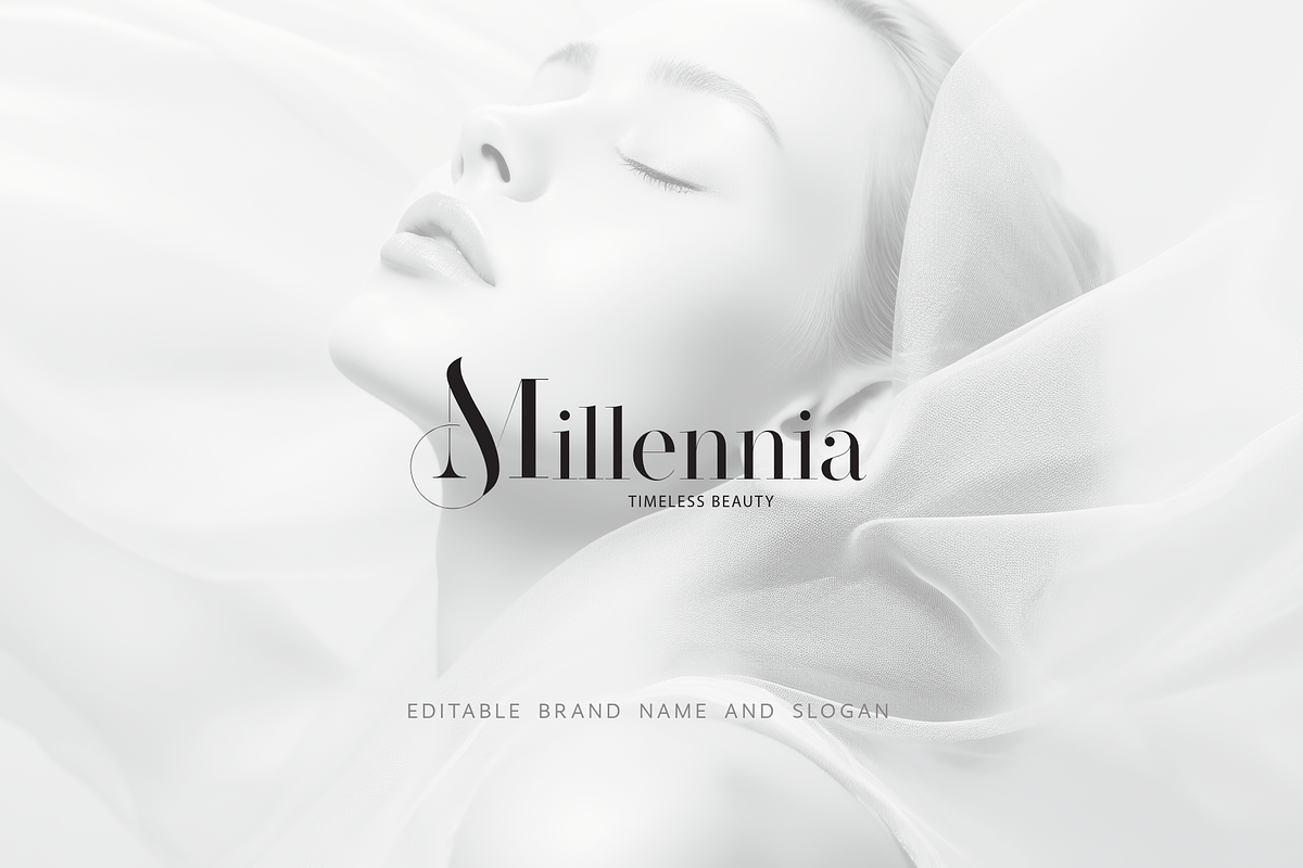 Millennia - M monogram brand identit, a Graphic by Graphema Digital (Photo 3 of 12)