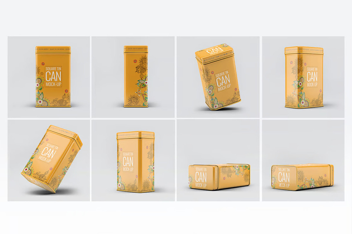 Metal Tin Can Mock-Up, a Product Mockup by Hubzway (Photo 1 of 6)