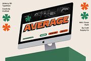 Aldercy 3D, a Sans Serif Font by Craft Supply Co. (Thumbnail 3 of 8)