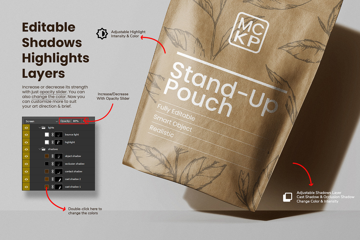Kraft Pouch Packaging PSD Mockup Set, a Packaging Mockup by Remnand Studio (Photo 5 of 10)