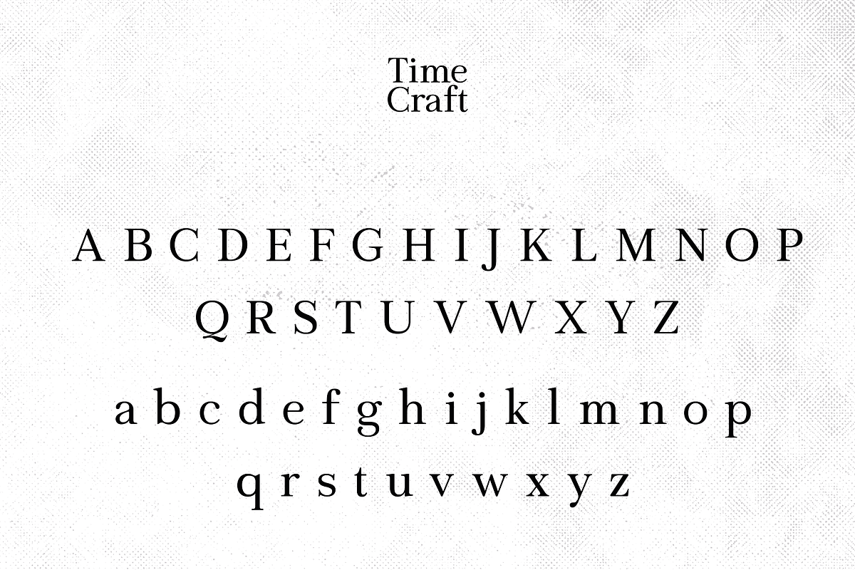 Time Craft - Timeless Serif, a Sans Serif Font by HipFonts (Photo 2 of 12)