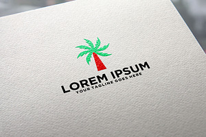 Coconut tree and windmill logo, a Branding & Logo Template by REDVY CREATIVE