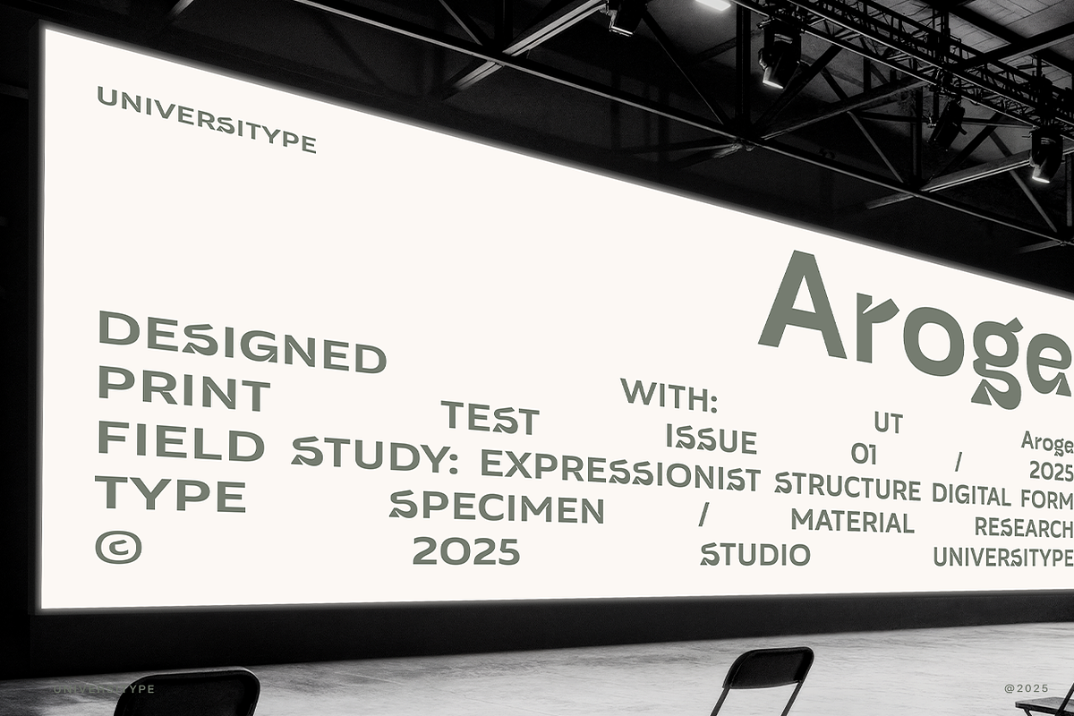 UT Aroge - An Inktrap Display Sans, a Sans Serif Font by Universitype (Photo 8 of 10)