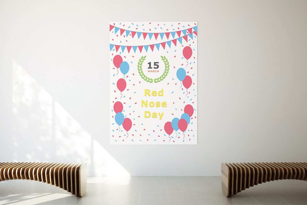 Red Nose Day - March 15, a Business Card Template by Textures & Backgrounds (Photo 3 of 7)
