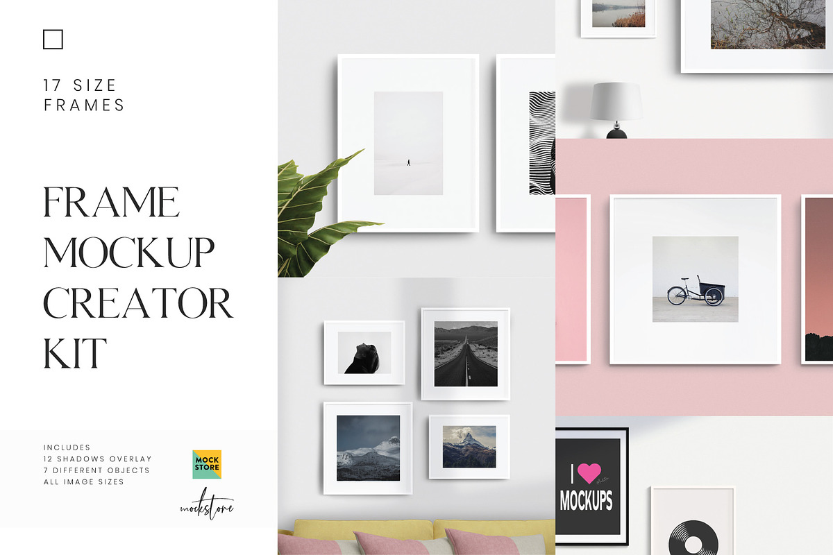 Frame Mockup Creator Kit, a Print Template by Mockstore (Photo 1 of 20)