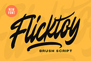 Flicktoy - Brush Script Font, a Script Font by Letterhend Studio (Thumbnail 1 of 9)
