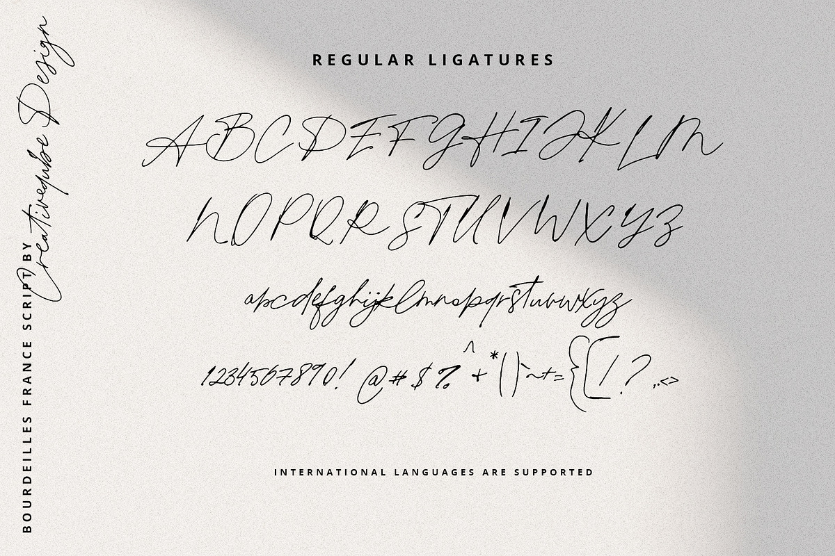 Bourdeilles France Script Font, a Script Font by Creativeqube Design (Photo 15 of 16)