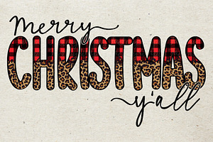 Buffalo Plaid Christmas y'all Set