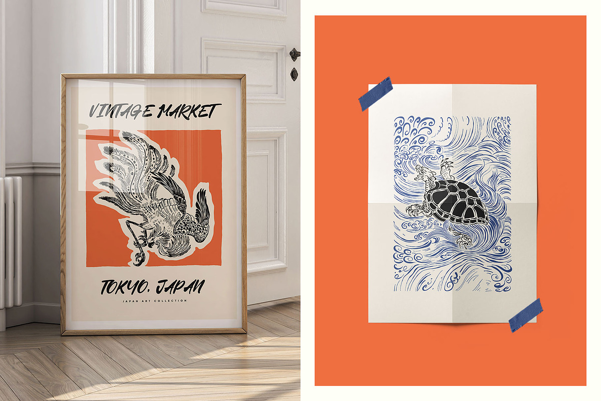 Vintage Japan | Wall Art Creator, an Object Graphic by Leleka.Store (Photo 6 of 19)