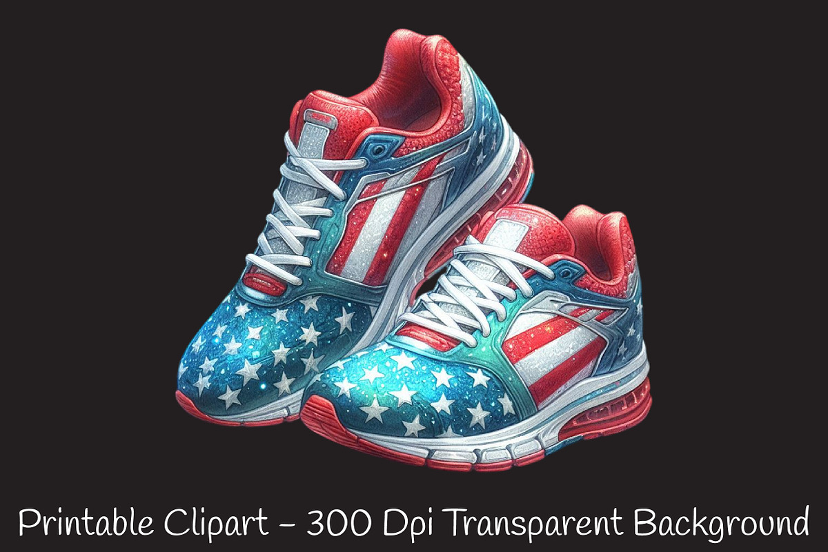 Patriotic Sports Elements Clipart, an Illustration by RobertsArt (Photo 3 of 7)