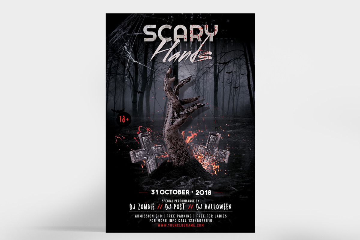 BUNDLE 50% OFF - 3 Halloween Flyers, a Flyer Template by Ronita Shkodra (Photo 3 of 4)
