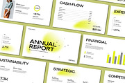 Annual Report Presentation Template, a Presentation Template by Mighty-Slide (Thumbnail 1 of 5)