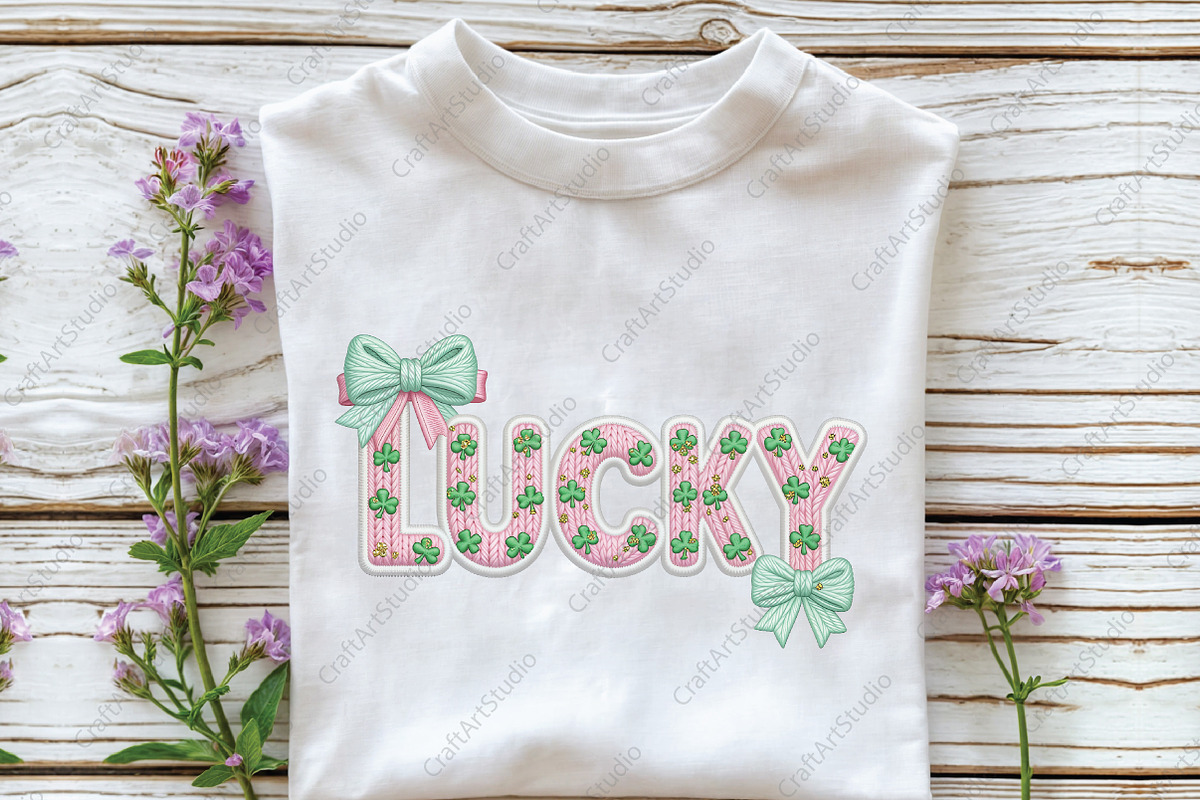 Yarn St Patricks Png Coquette Lucky, an Illustration by CraftArtStudio (Photo 2 of 4)