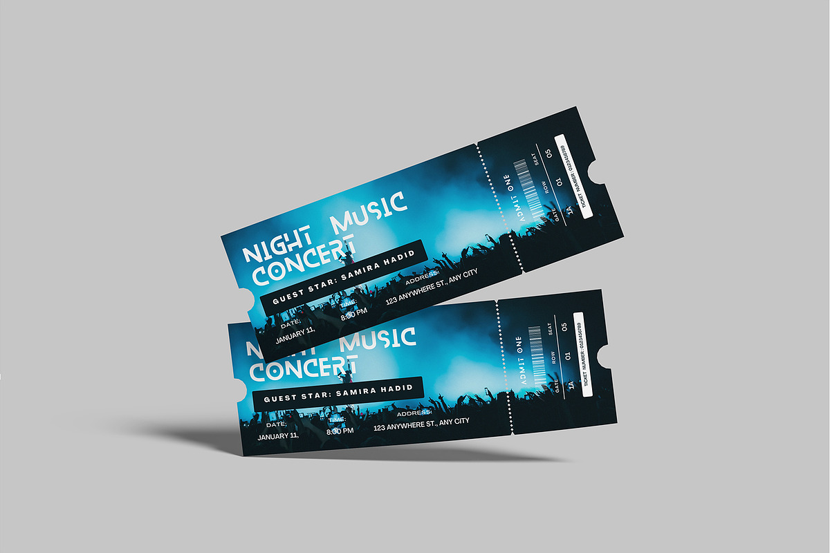 High Quality Ticket Mockup, a Print Template by lamorastudio (Photo 11 of 11)