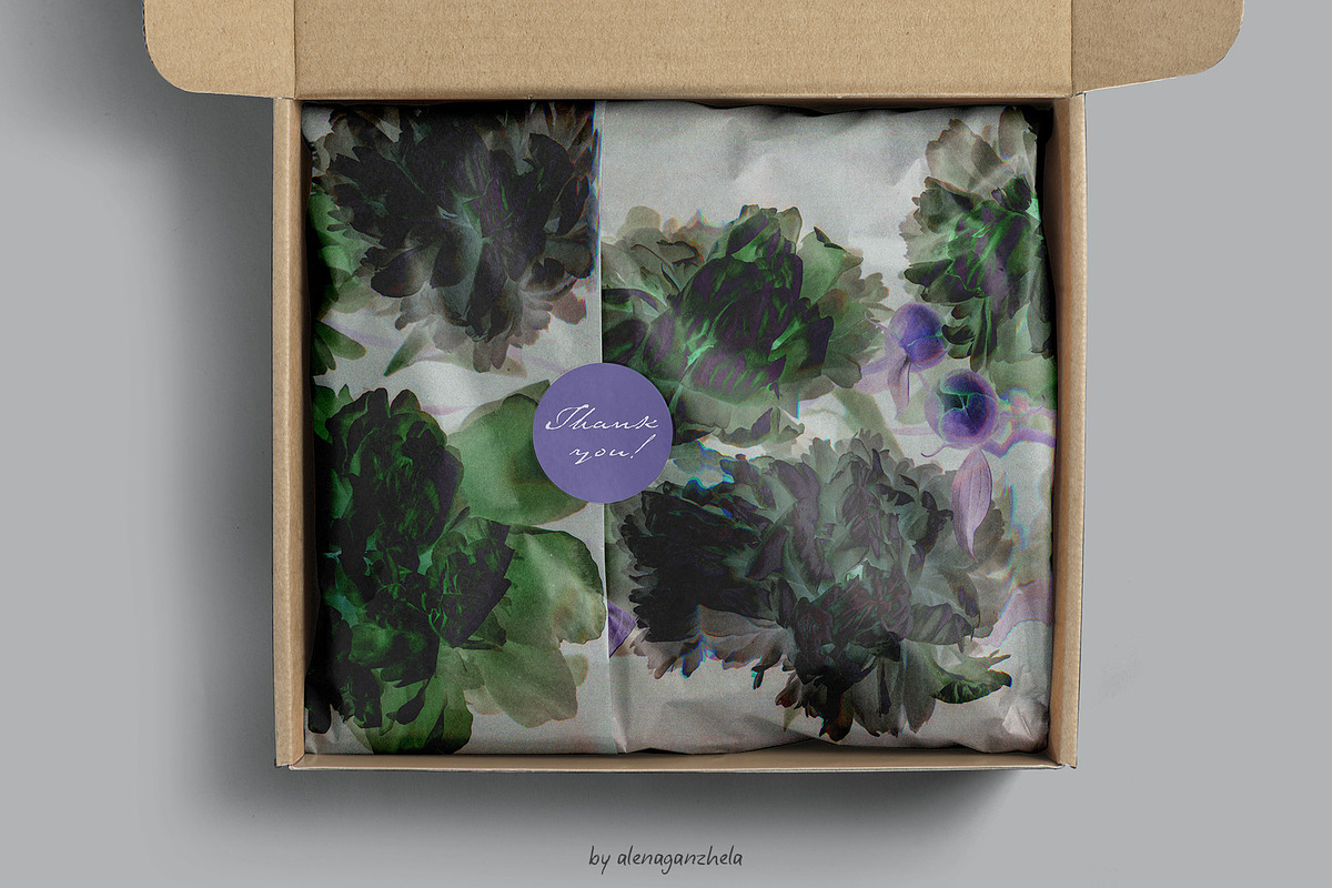 BLOOMSHIFT glitch floral backgrounds, a Background Graphic by alenaganzhela (Photo 6 of 8)