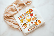 Fall Teacher PNG, Retro Fall Png, an Illustration by Watercolor design (Thumbnail 3 of 3)