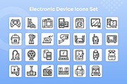 Electronic Device Icons Set - Line, an Outline Icon by Kmg Design (Thumbnail 2 of 2)