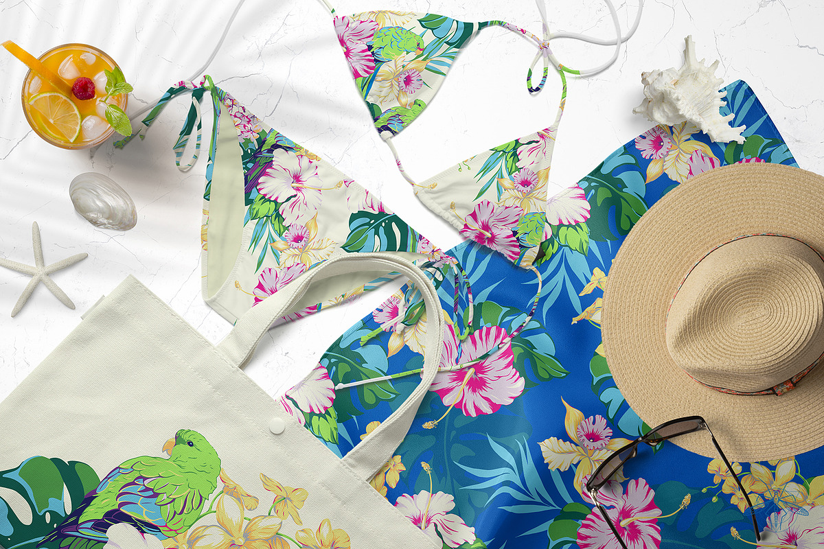 Tropicana | Vector patterns, a Pattern Graphic by Tanya Vollar (Photo 4 of 10)