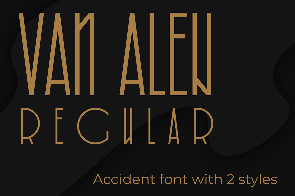 Van Alen - font, a Font by Aniad_ (Photo 1 of 5)