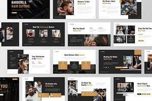 Barbershop Google Slide Template