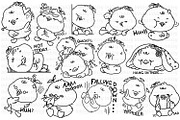 Cute Duck Clipart - Animal Coloring, an Animal Illustration by Inkley Studio (Thumbnail 1 of 3)