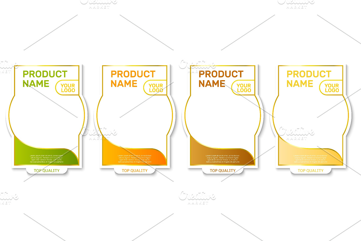 Realistic label or packaging, an Object Illustration by Vectorbuum (Photo 1 of 3)
