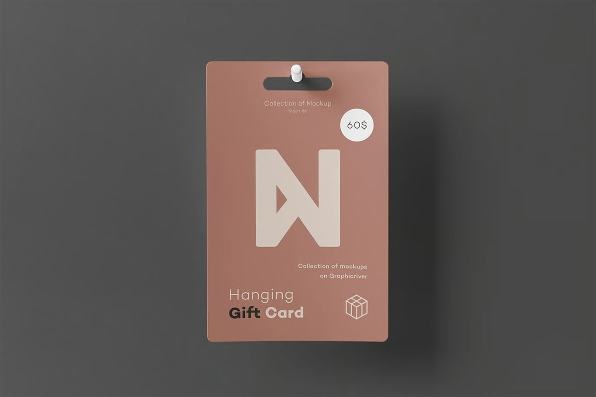 Hanging Gift Card Mock-up, an Advertising Mockup by zippypixelstudio (Photo 9 of 13)