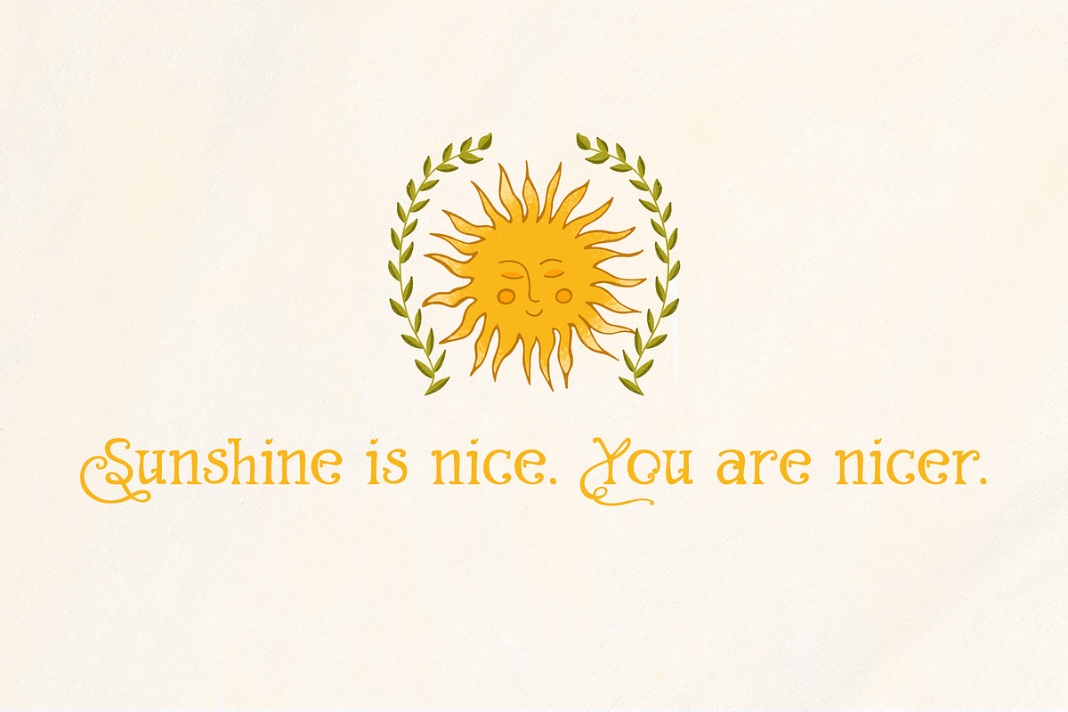 WarmSun Cozy Cottagecore Serif Font, a Serif Font by Yelloo Fish (Photo 14 of 15)