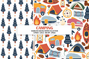 Camping Seamless Pattern Bundle, a Pattern Graphic by Alanna Messina Design Co (Thumbnail 4 of 8)
