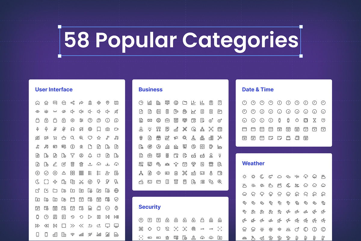 Iconia Pro — 32,000+ Icon in 6 Style, an Icon by Kawalan Studio (Photo 9 of 13)