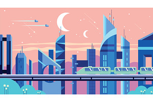 Futuristic City Background