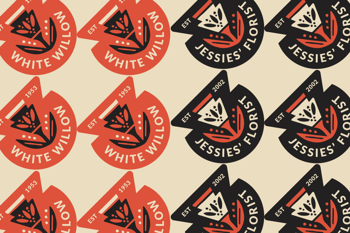 Abstract Linocut Badge Builder, a Branding & Logo Template by ClayStudio (Photo 2 of 12)