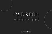 CARSTON minimalistic font design, a Font by SomStock (Thumbnail 1 of 7)