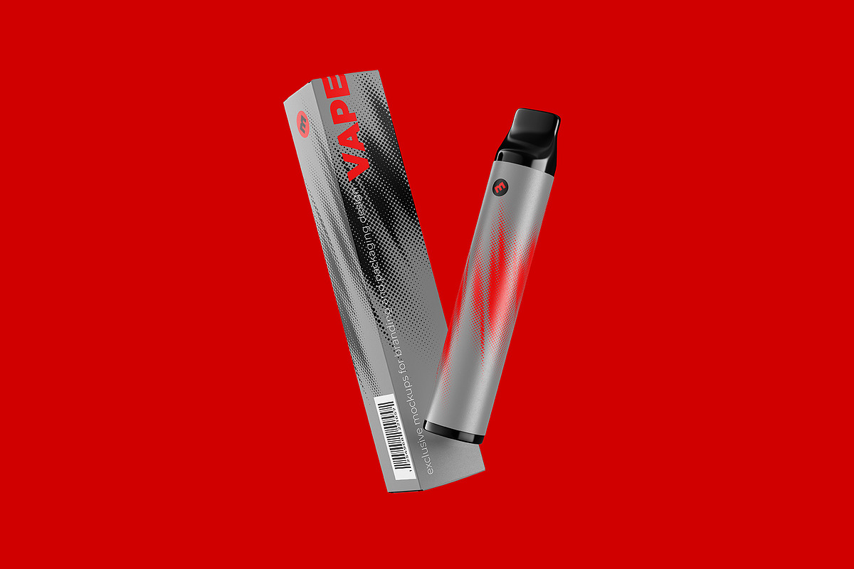 Vape E-liquid Device Mockup, a Packaging Mockup by easymock (Photo 7 of 10)