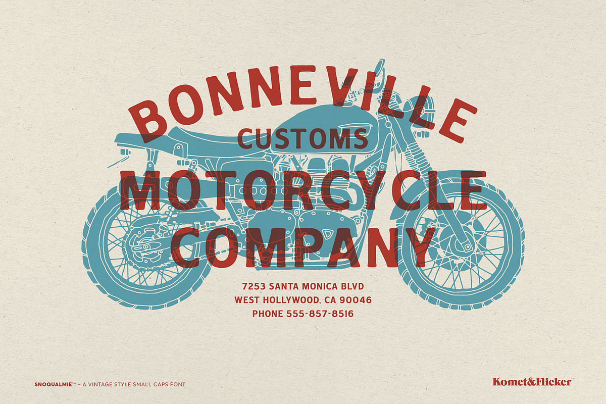 Snoqualmie - A Vintage Style Font, a Serif Font by Komet & Flicker (Photo 2 of 15)