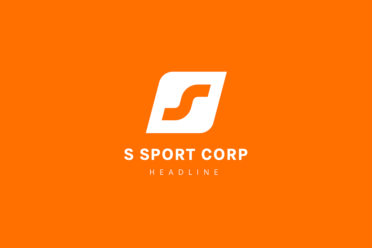 S sport logo template., a Branding & Logo Template by Anton Akhmatov (Photo 2 of 3)