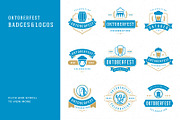 Oktoberfest vintage badges & labels, a Branding & Logo Template by Vasya Kobelev (Thumbnail 8 of 25)