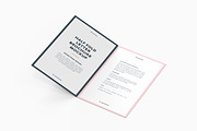 Half Fold Letter Brochure Mockup, a Mockup by UnicDesign (Thumbnail 5 of 6)