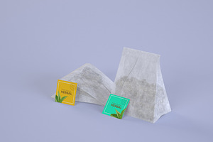 Tea Bag Box Mockup