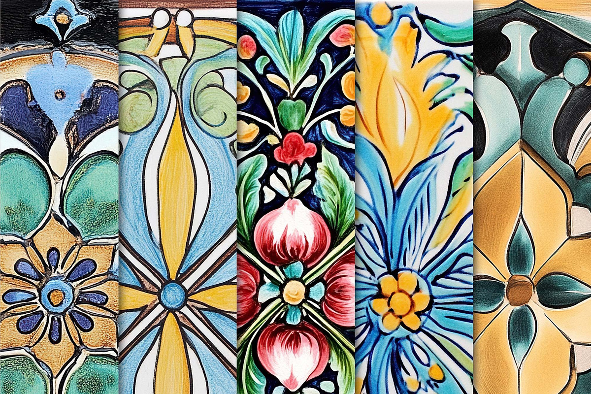 Seamless Majolica Tiles, a Pattern Graphic by Maishop (Photo 2 of 4)