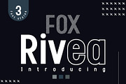 Fox Rivea: 3 Font Styles, a Sans Serif Font by Fox7 By Rattana (Thumbnail 1 of 13)