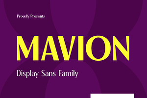 Mavion - Display Sans Family