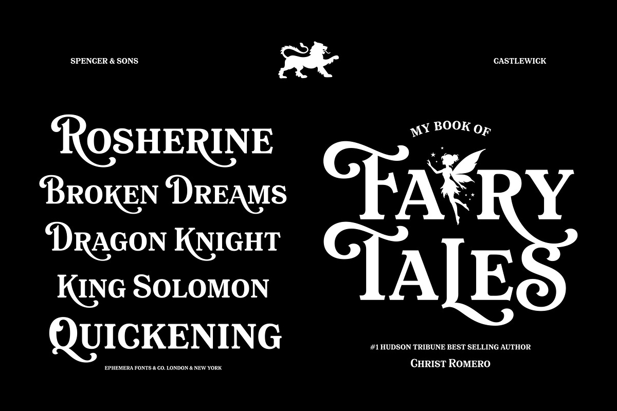Castlewick - Old Tale Typeface, a Serif Font by Spencer & Sons Co. (Photo 7 of 8)