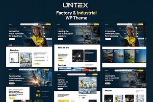 Untex-Factory Industrial WordPress, a WordPress Template by Opal Wordpress Theme