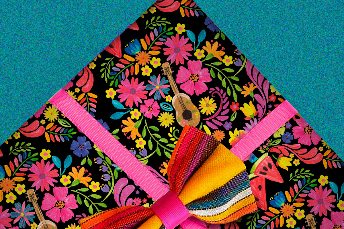 Viva la vida mexican semaless patter, a Pattern Graphic by CpandoShop (Photo 4 of 5)