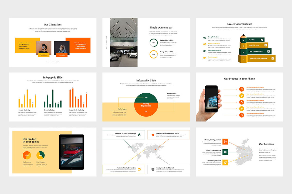 Ojana : Automotive Powerpoint, a Presentation Template by Punkl Camp (Photo 4 of 9)