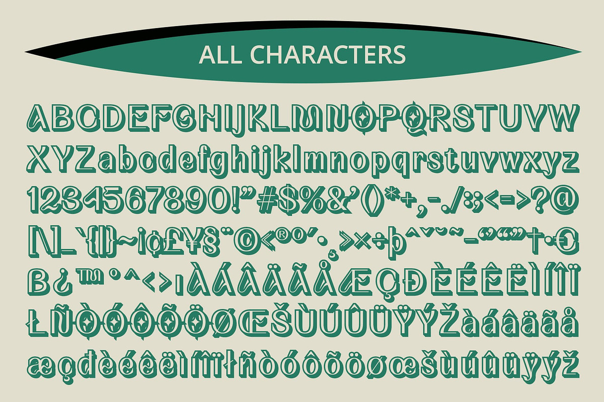 Quency 3D, a Font by Craft Supply Co. (Photo 8 of 8)