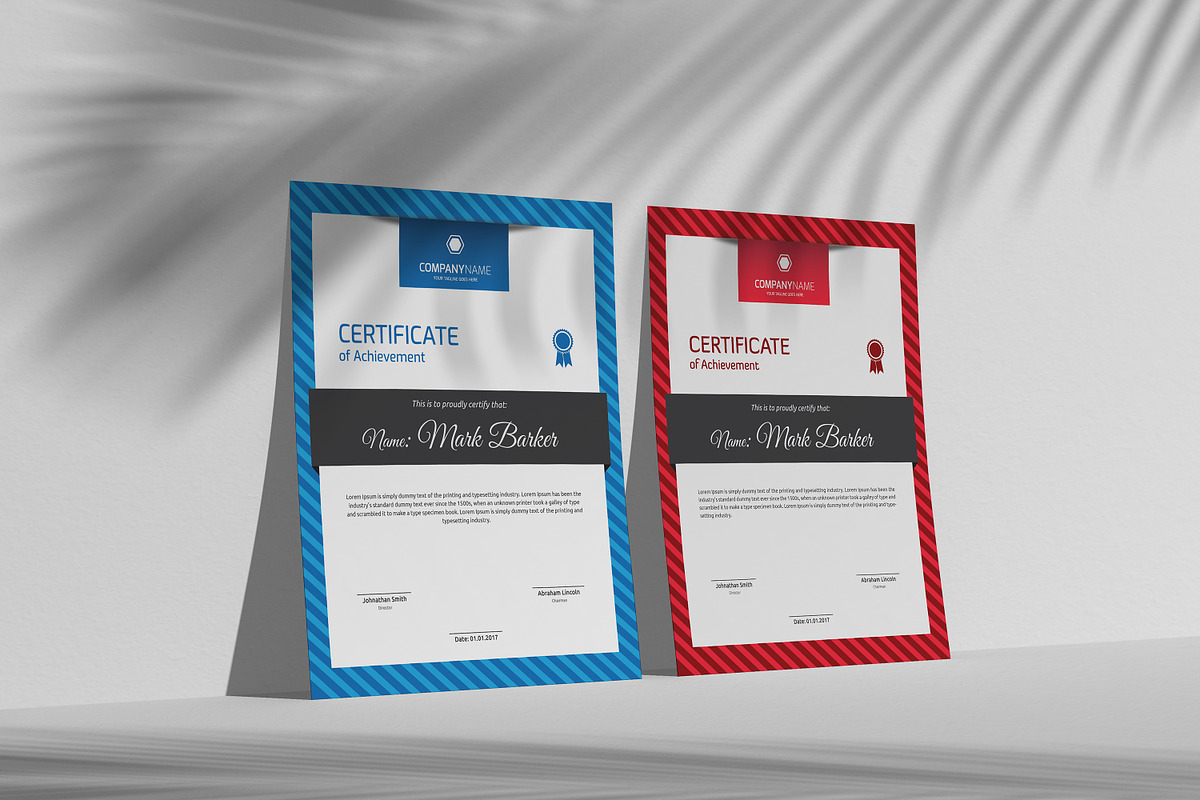 Certificate Word | PSD | AI, a Stationery Template by Curve Design (Photo 4 of 4)