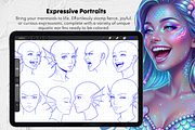 200 Mermaid Maker Procreate Stamps, a Brush Add-On by Selentaori Studio (Thumbnail 8 of 13)